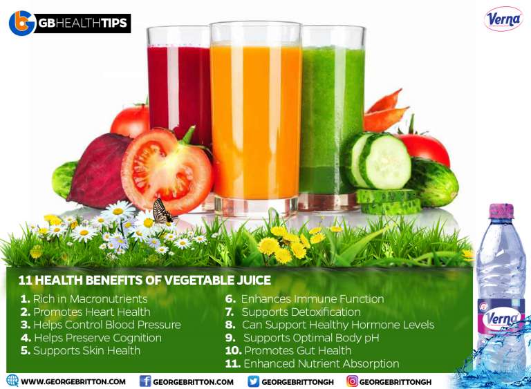 11 Amazing Benefits of Vegetable Juice GBAfrica